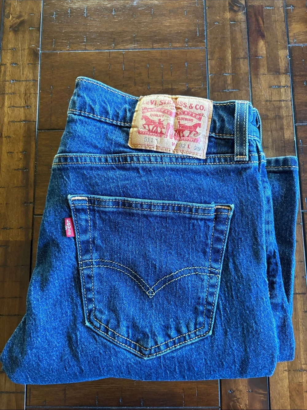 Levi's 511 Indigo Denim Jeans 32x29 - Classic, Americano, Clean